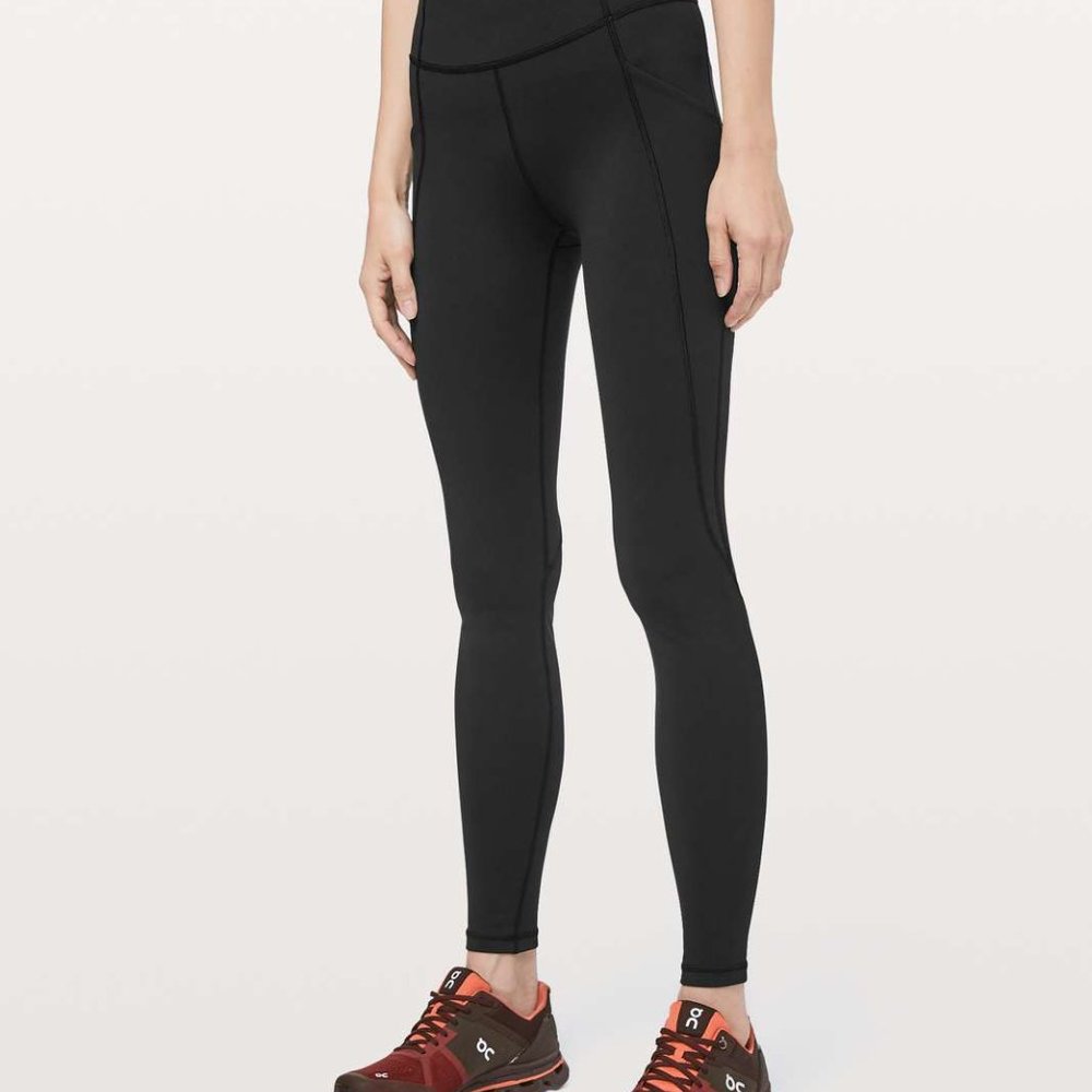 Lululemon Time To Sweat Tight 28" Size 4 BLACK
